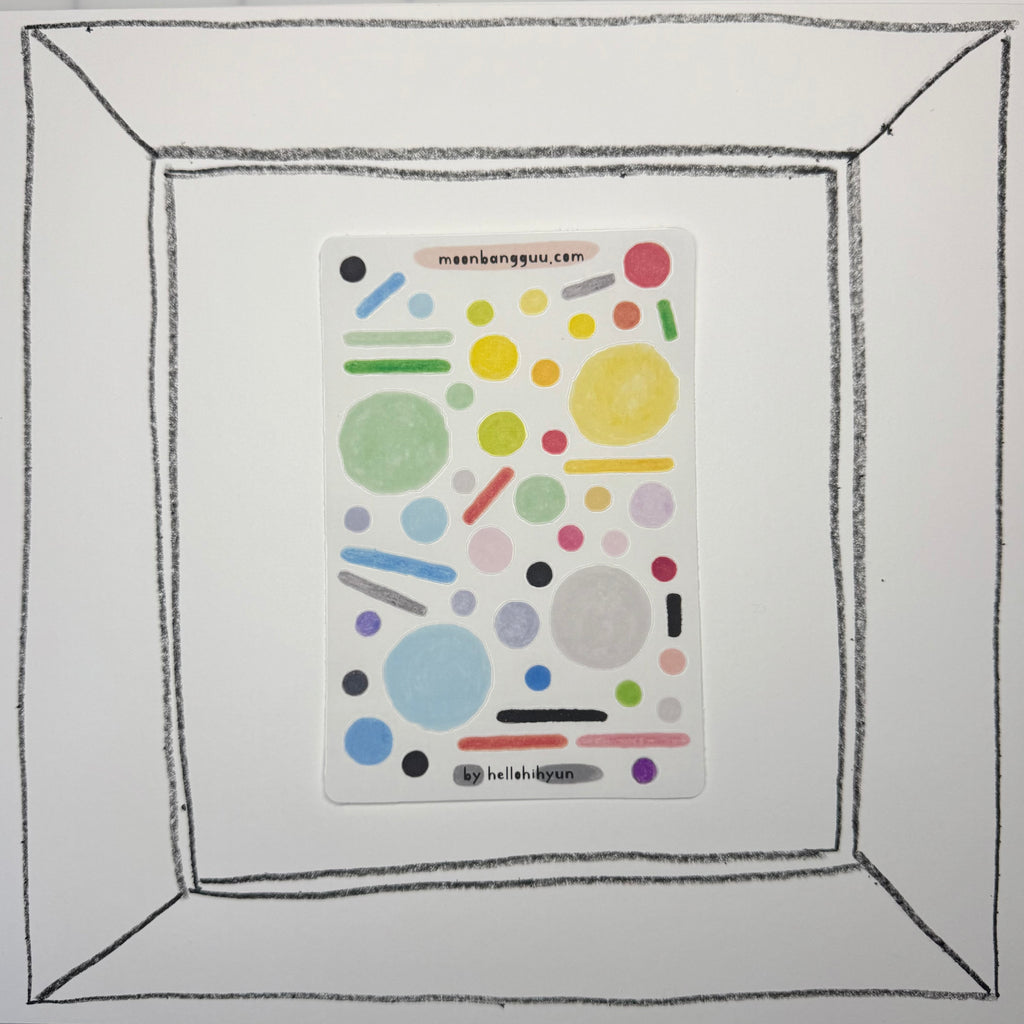 [FLIGHT play] Semi clear planner sticker sampler sheet