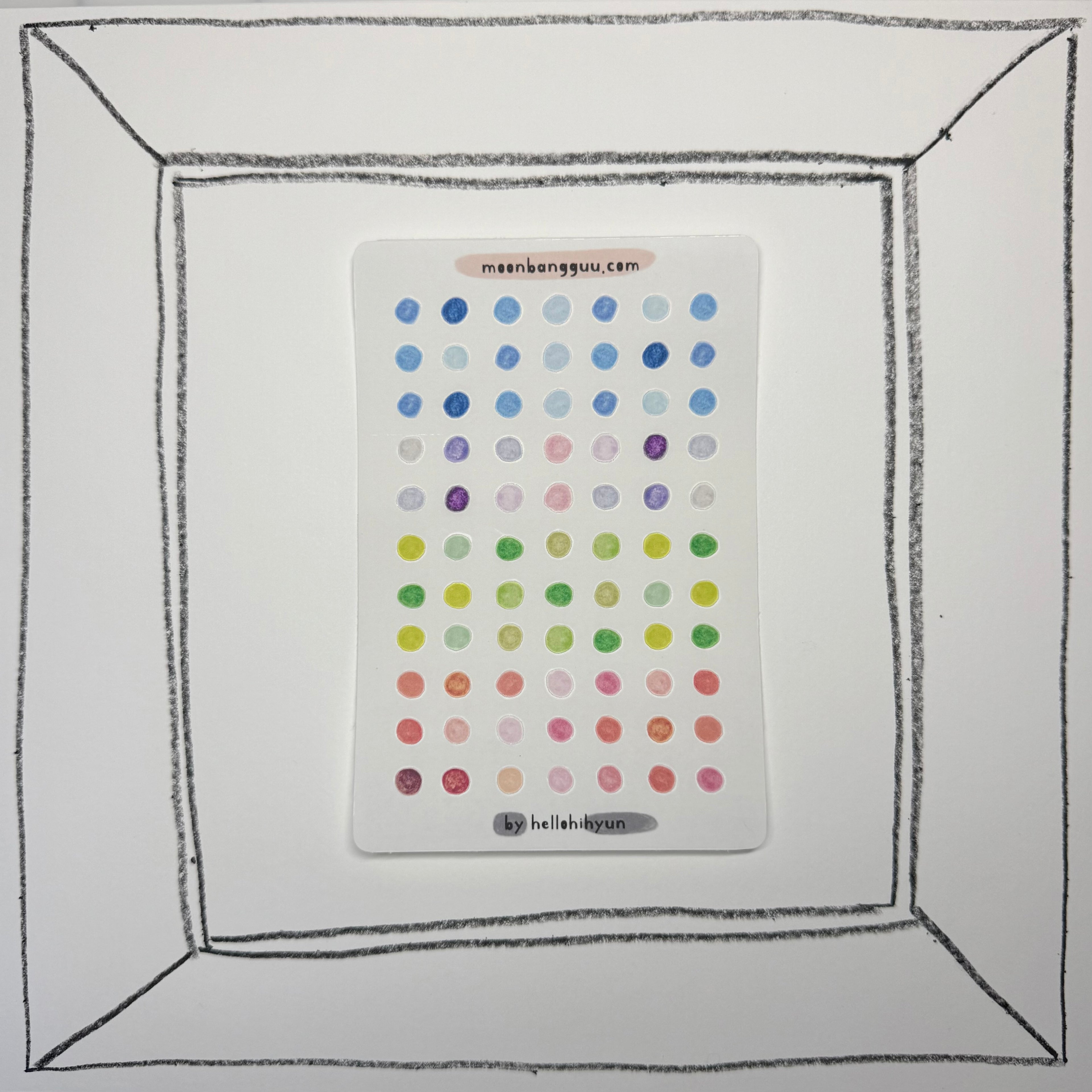 [DOT small] Semi clear planner sticker sheet