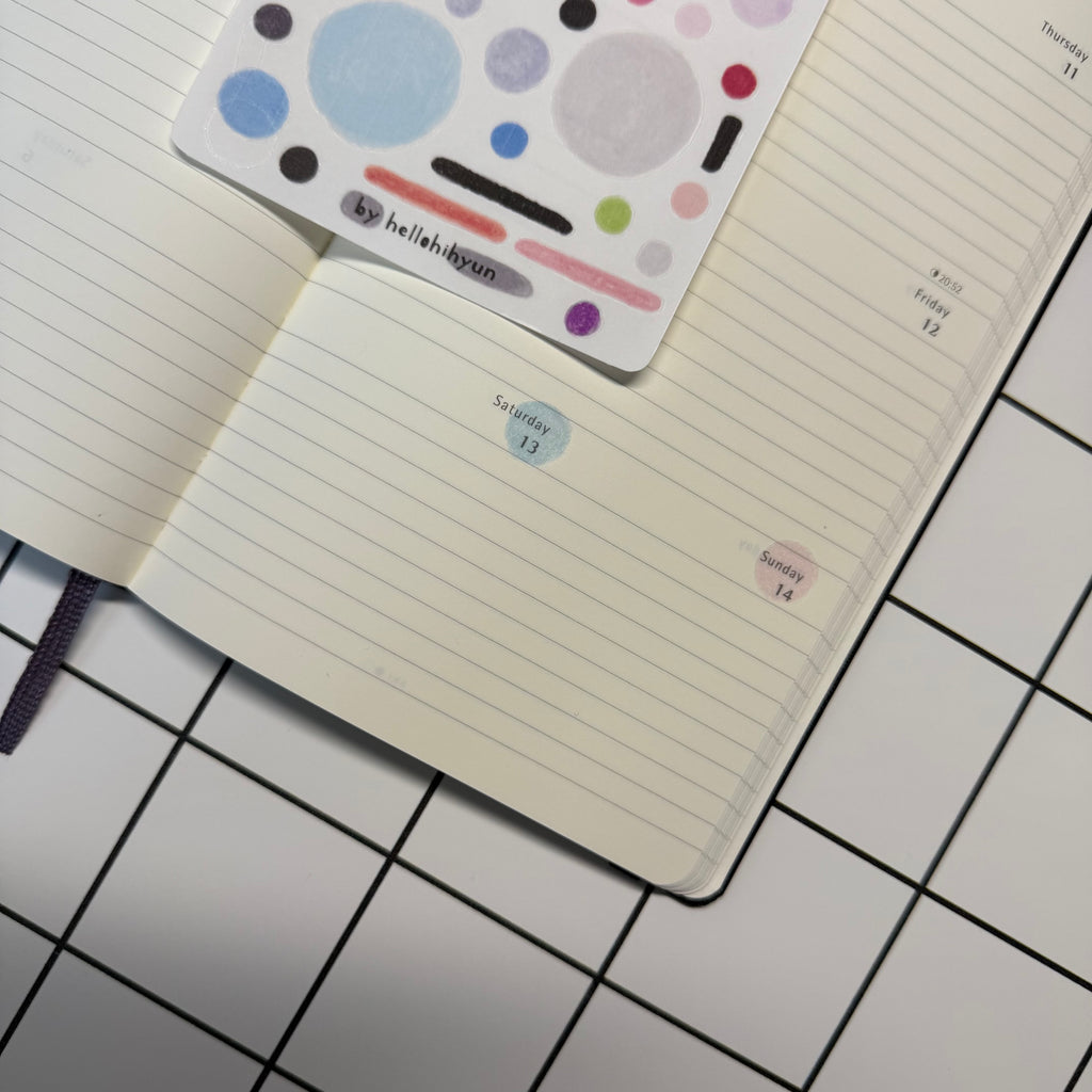 [FLIGHT play] Semi clear planner sticker sampler sheet