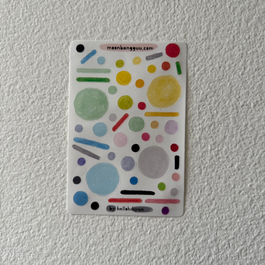 [FLIGHT play] Semi clear planner sticker sampler sheet