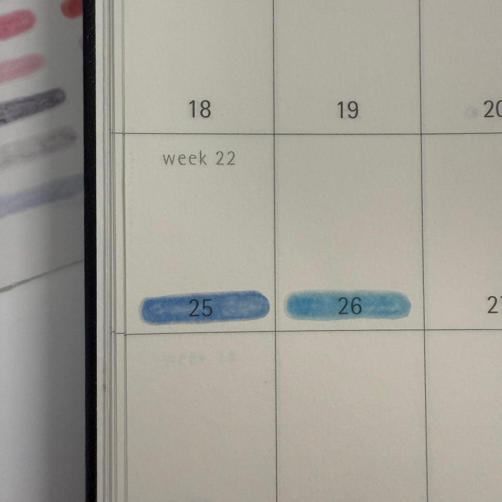 [LINE UP mixed] Semi clear long and short line highlight sticker