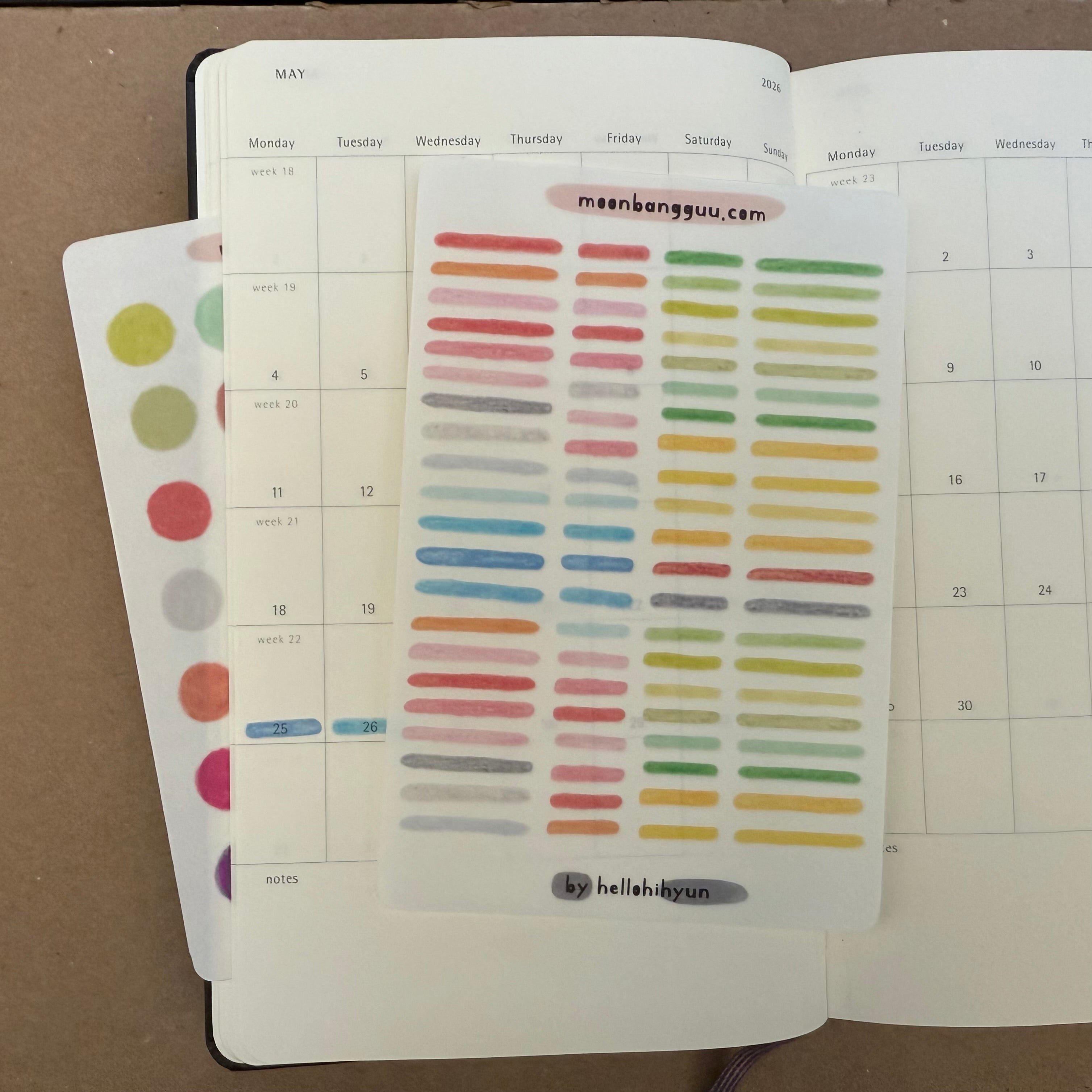 [GIFT ME] Gift bundle, semi clear planner sticker sheets